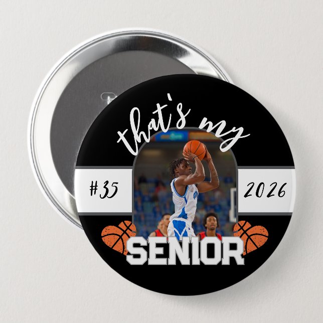 That's my Senior Basketball player for parent Button (Vorne & Hinten)