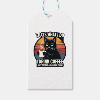 That's What I Do I Drink Coffee I Hate People And Geschenkanhänger