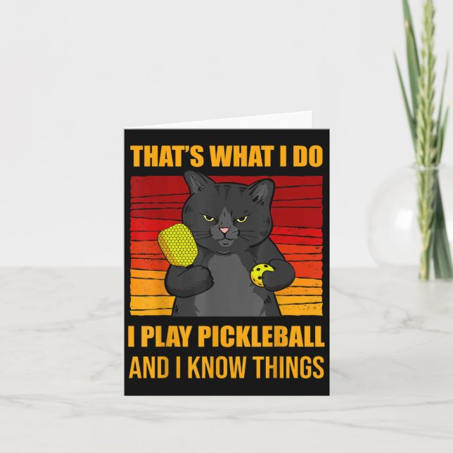 That's What I Do-i Play Ckleball And I Know Things Karte (Vorderseite)