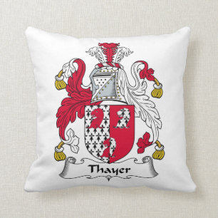 Thayer-Familienwappen Kissen