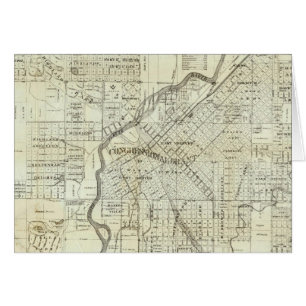 Thayers Karte von Denver Colorado