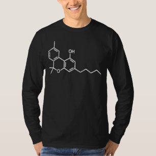 THC-Molecule Tetrahydro-Chemische Struktur T-Shirt
