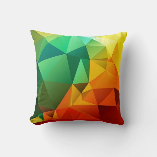 THCHS • Coussin polygonal multicolore (Recto)
