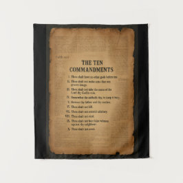 The 10 Commandments Christian Inspired Tapestry Wandteppich