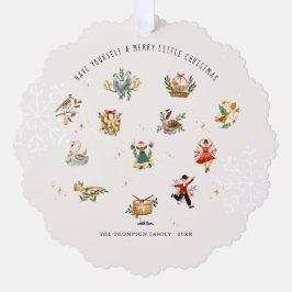 The 12 Days of Christmas | Holiday Photo Ornament Karte