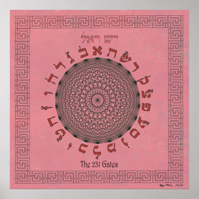 The 231 Gates Rose Poster (Vorne)