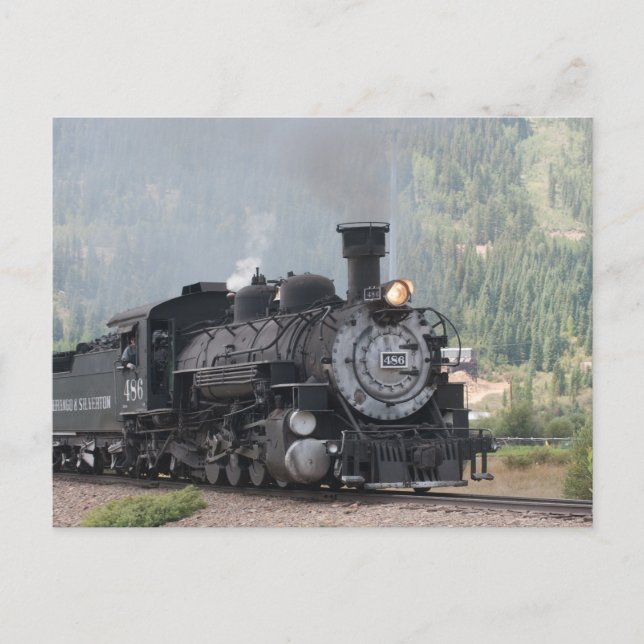 The 486 Leaving Silverton, Colorado Postkarte (Vorderseite)