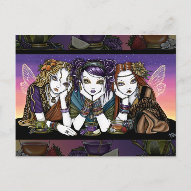 Thé 4 Trois fées excentriques du Parti KiKi Carte  (Devant)