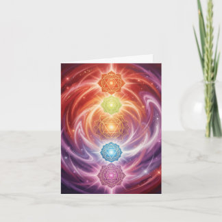 The 7 Chakras´10 Feiertagskarte