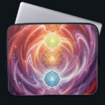The 7 Chakras´10 Laptopschutzhülle<br><div class="desc">The 7 chakras are energy centers aligned along the spine that influence different areas of life — from safety and creativity to confidence,  love,  communication,  intuition,  and spirituality. When balanced,  they support harmony,  inner strength,  and overall well-being.</div>