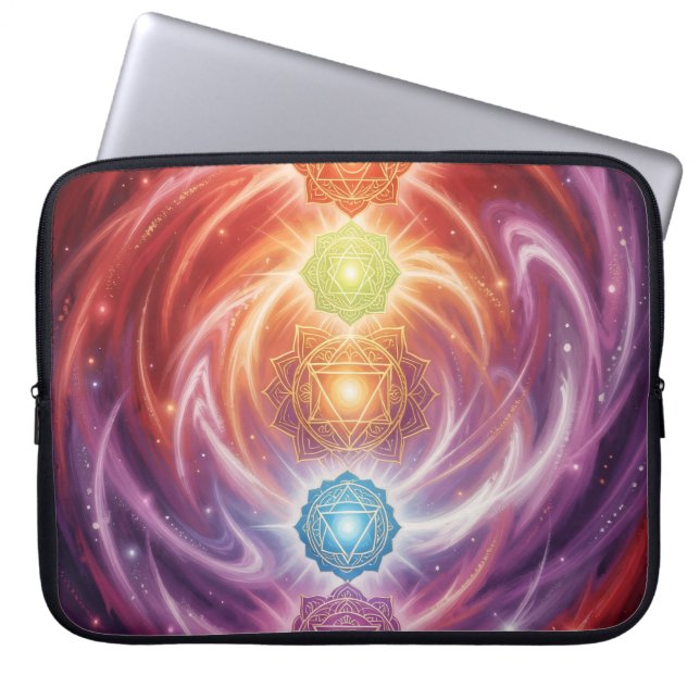 The 7 Chakras´10 Laptopschutzhülle (Vorderseite)