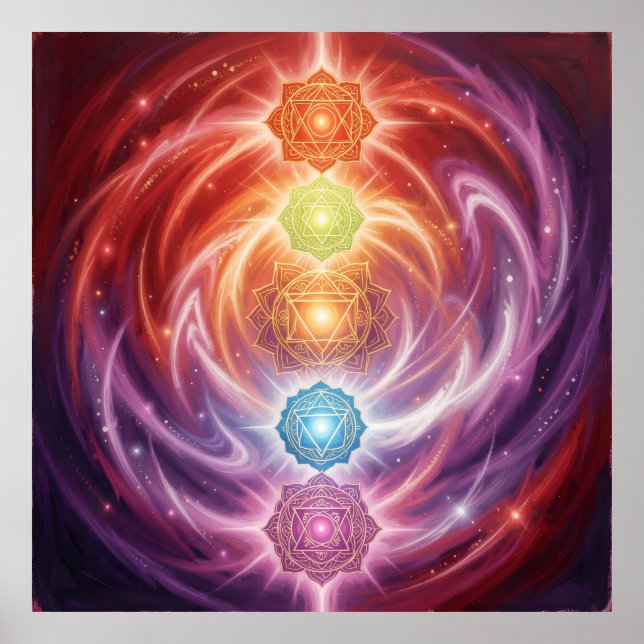 The 7 Chakras´10 Poster (Vorne)