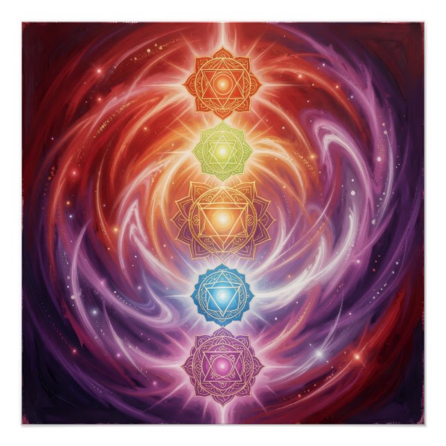 The 7 Chakras´10 Poster (Vorderseite)