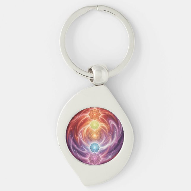 The 7 Chakras´10 Schlüsselanhänger (Vorderseite)