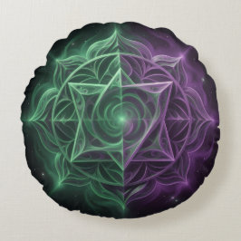 The 7 Chakras´1 Rundes Kissen