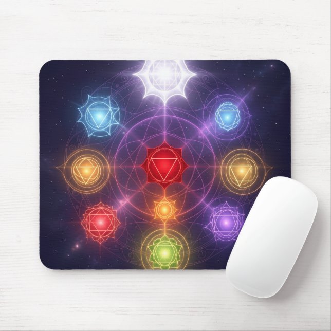 The 7 Chakras´3 Mousepad (Mit Mouse)