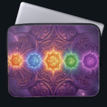 The 7 Chakras´5 Laptopschutzhülle<br><div class="desc">The 7 chakras are energy centers aligned along the spine that influence different areas of life — from safety and creativity to confidence,  love,  communication,  intuition,  and spirituality. When balanced,  they support harmony,  inner strength,  and overall well-being.</div>