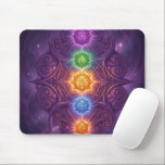 The 7 Chakras´5 Mousepad<br><div class="desc">The 7 chakras are energy centers aligned along the spine that influence different areas of life — from safety and creativity to confidence,  love,  communication,  intuition,  and spirituality. When balanced,  they support harmony,  inner strength,  and overall well-being.</div>