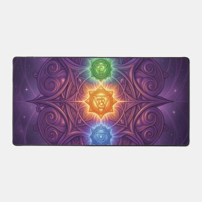 The 7 Chakras´5 Schreibtischunterlage (Vorderseite)