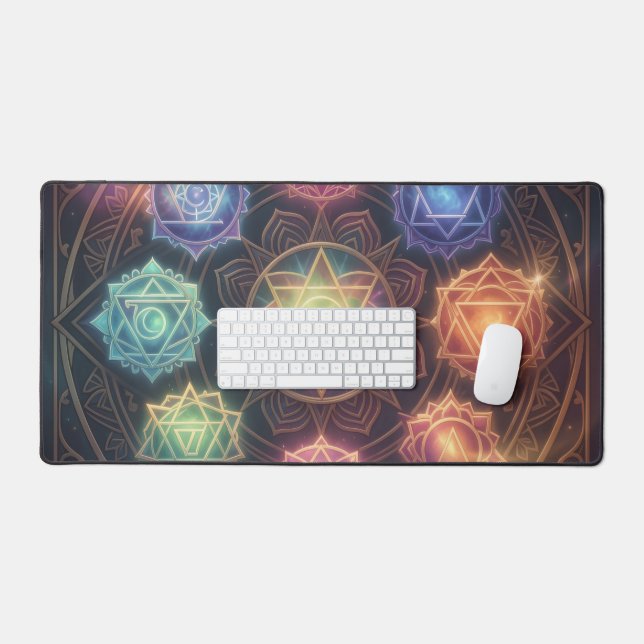 The 7 Chakras´8 Schreibtischunterlage (Tastatur & Maus)