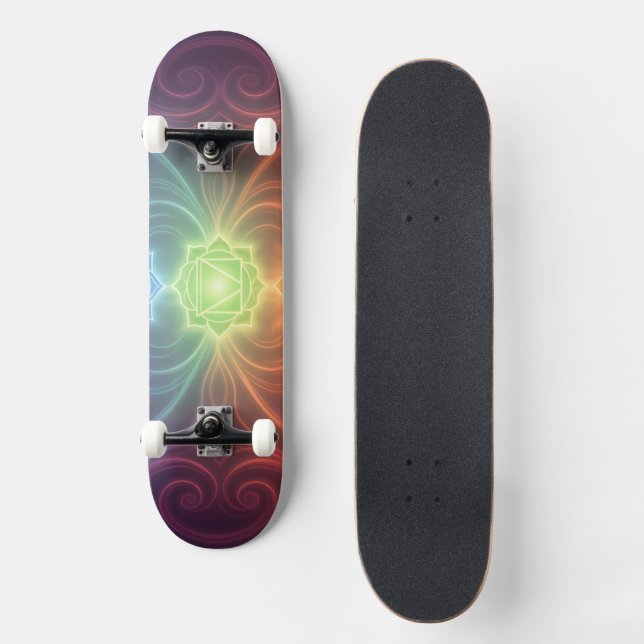 The 7 Chakras´9 Skateboard (Vorderseite)