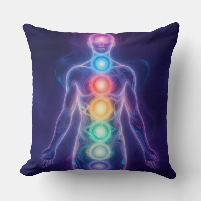  The 7 Chakras Kissen (Vorderseite)