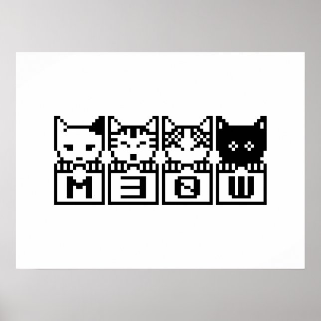 THE 8-BIT CATS M30W POSTER (Vorne)