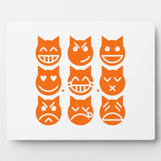 The 9 Lives of the Emoji Cat Fotoplatte (Vorderseite)