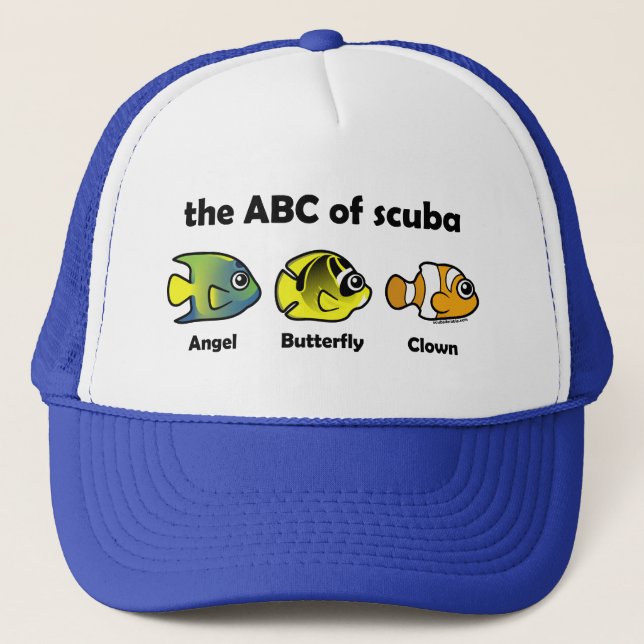 The ABC of Scuba Truckerkappe (Vorderseite)