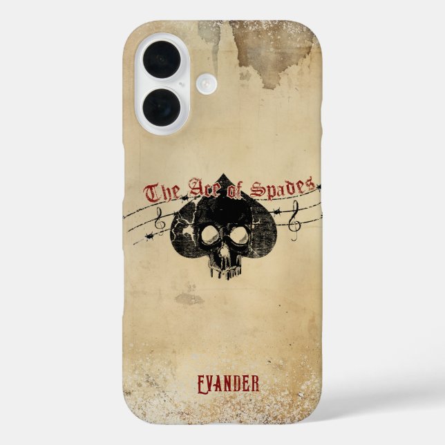 The Ace of Spades Case-Mate iPhone-Hülle iPhone 16 Hülle (Rückseite)