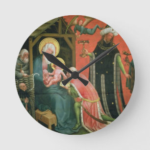 The Adoration of the Magi (oil on panel) Runde Wanduhr