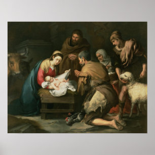 The Adoration of the Shepherds, c.1650 Poster