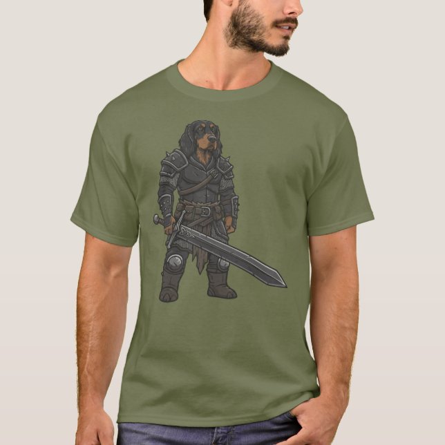 The adventure of the Gordon Setter gladiator dog T-Shirt (Vorderseite)