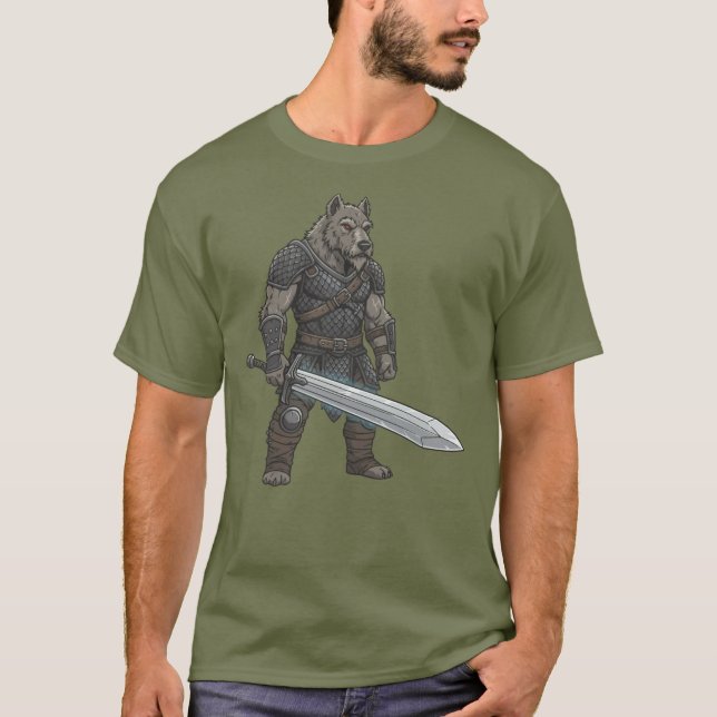The adventure of the Irish Wolfhound gladiator Dog T-Shirt (Vorderseite)