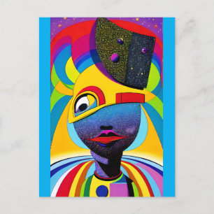 The Adventures of Banana Girl - Ken Magic Art Postkarte
