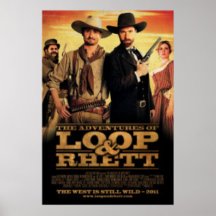 "The Adventures of Loop & Rhett" Ein Blatt Poster