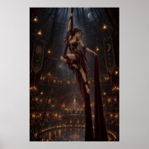 The Aerialist | Gothic Circus Fine Art Poster