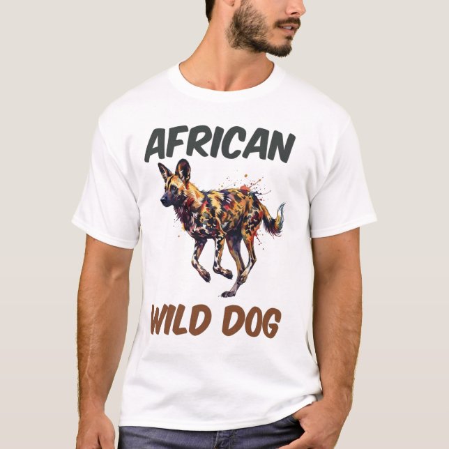 The African Wild Dog Emblem T-Shirt (Vorderseite)