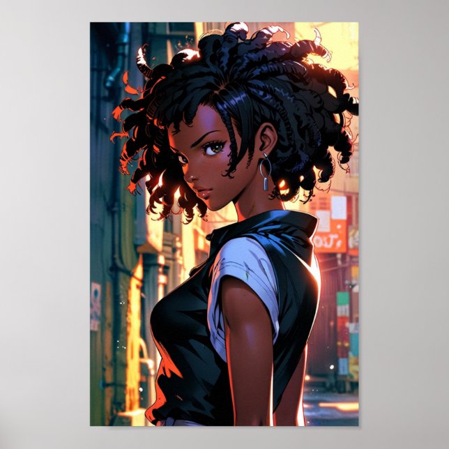 The Afro Heroine Manga Poster (Vorne)
