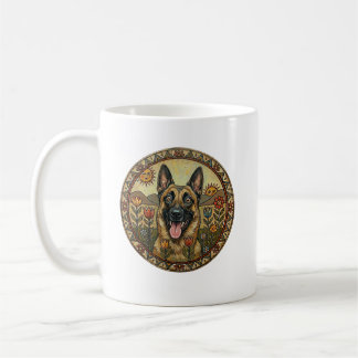 The Airborne Shepherd – Folk Art Belgian Malinois Kaffeetasse