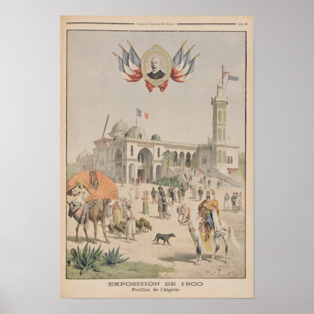 The Algerian Pavilion at the Universal Exhibition Poster (Vorne)