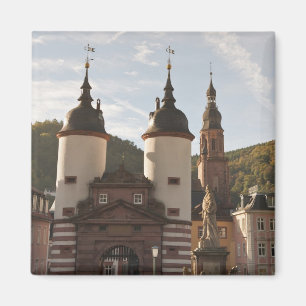 The Alte Brucke in Old Town, Heidelberg, Deutschla Magnet