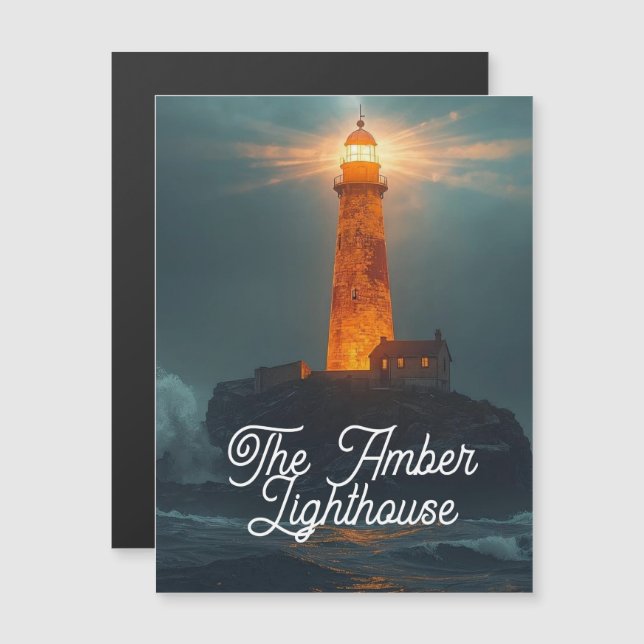 The Amber Lighthouse Planer Magnetkarte (Vorne/Hinten)