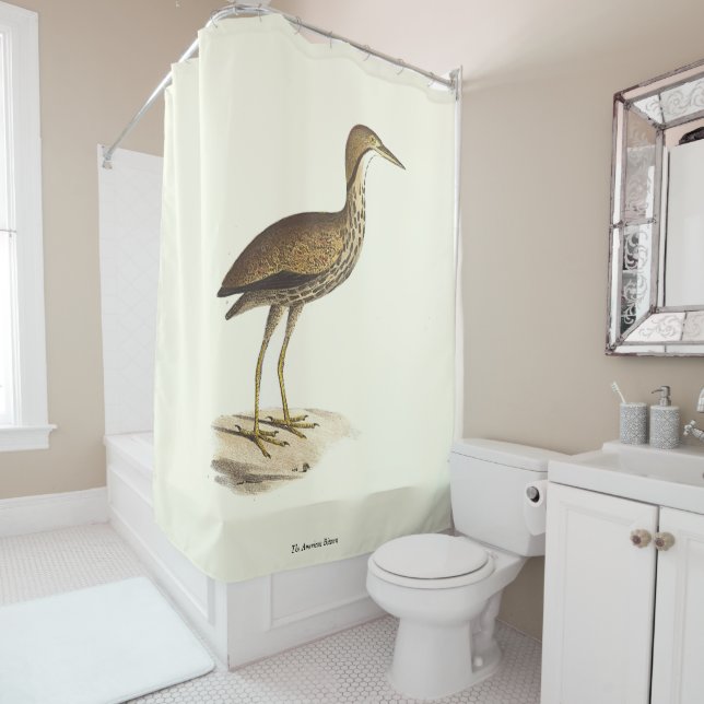 The American Bittern (Botaurus lentiginosus) Bird Duschvorhang (Beispiel)