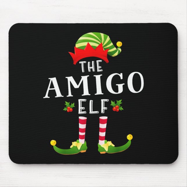 The Amigo Elf Christmas Matching Pajama  Mousepad (Vorne)
