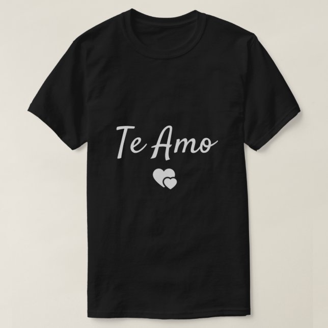 The Amo Spanish für I Liebe You T-Shirt (Design vorne)