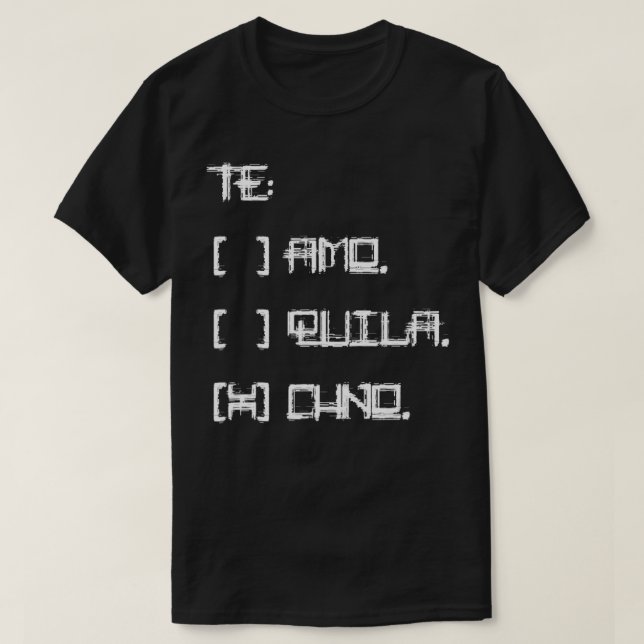 The Amo Tequila T-Shirt (Design vorne)