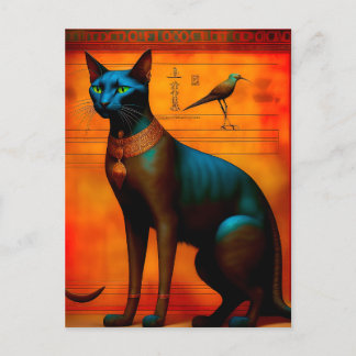 The Ancient Egyptian Cat Bastet Postkarte