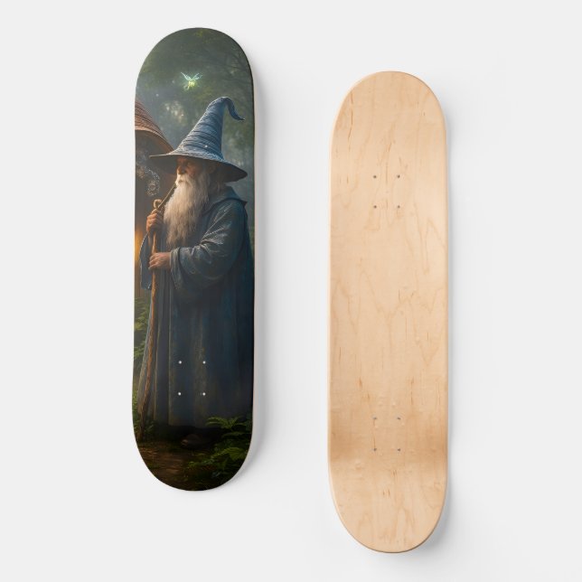 The ancient forest wizard 8.125 skateboard deck (Vorderseite)
