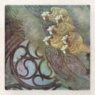 "The Angels" von Edmund Dulac Glasuntersetzer